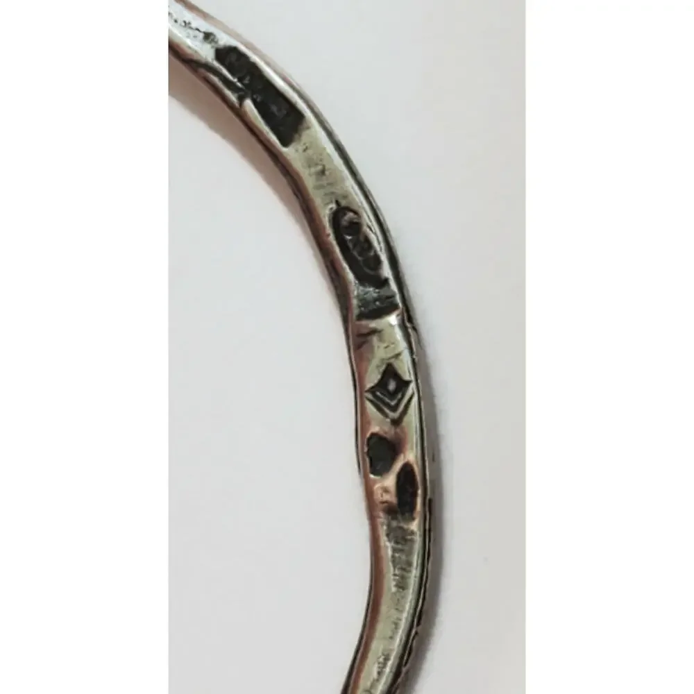 SILPADA W1551 Sterling Silver 925 Lasso Oxidized Hammered Oval Earrings